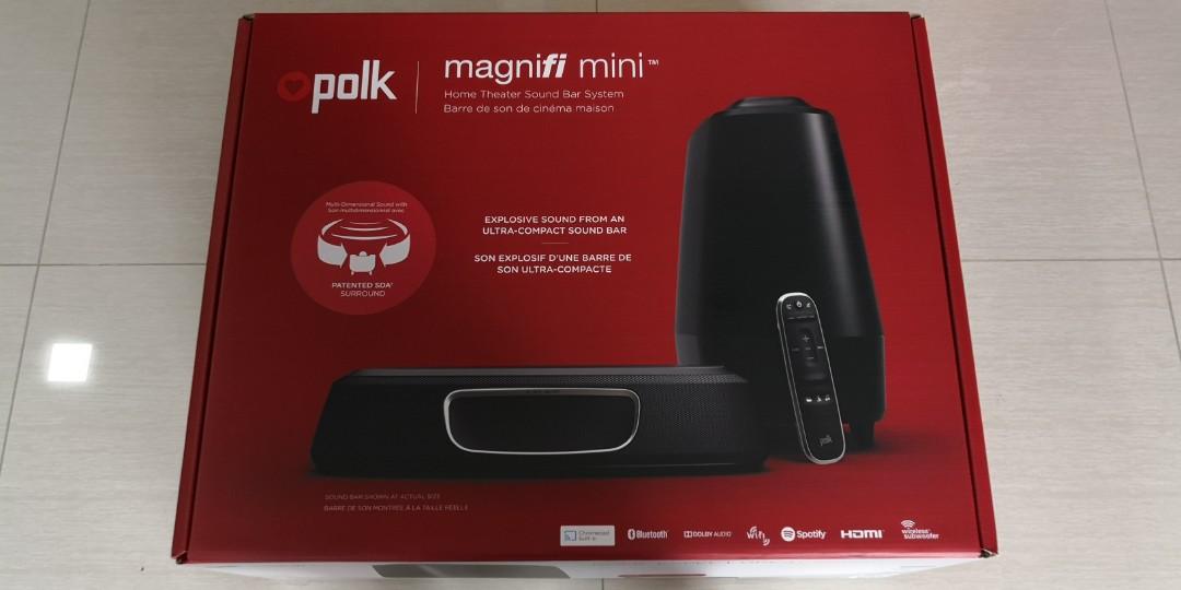 Polk Magnifi Mini Home Theatre Sound Bar, Audio, Soundbars, Speakers