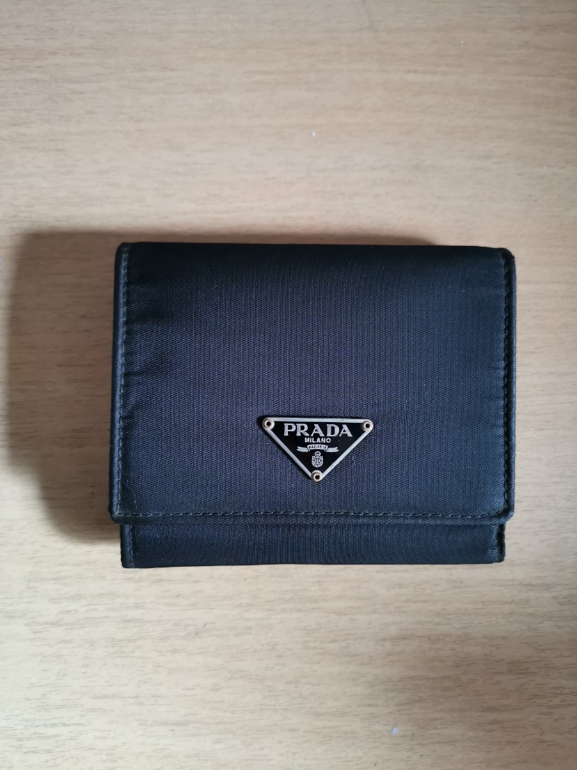 prada tri fold wallet