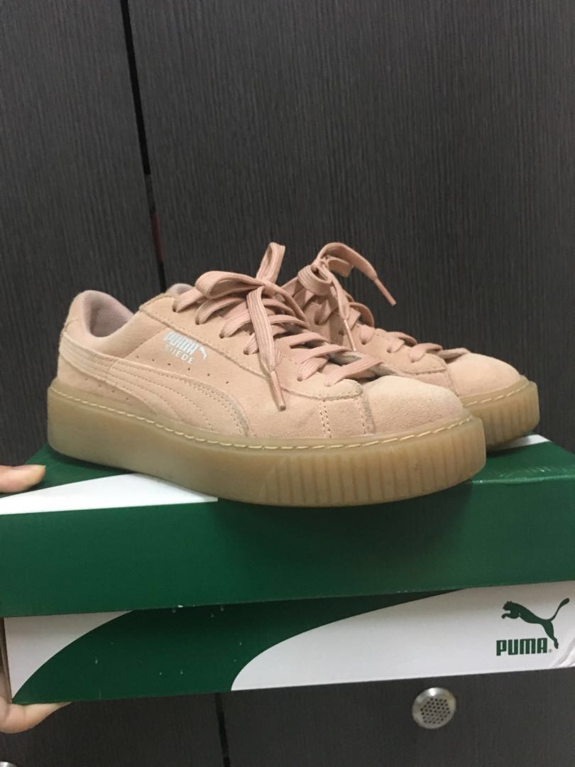 Puma Suede Platform Jewel Jr Women s Fashion Footwear Sneakers on Carousell
