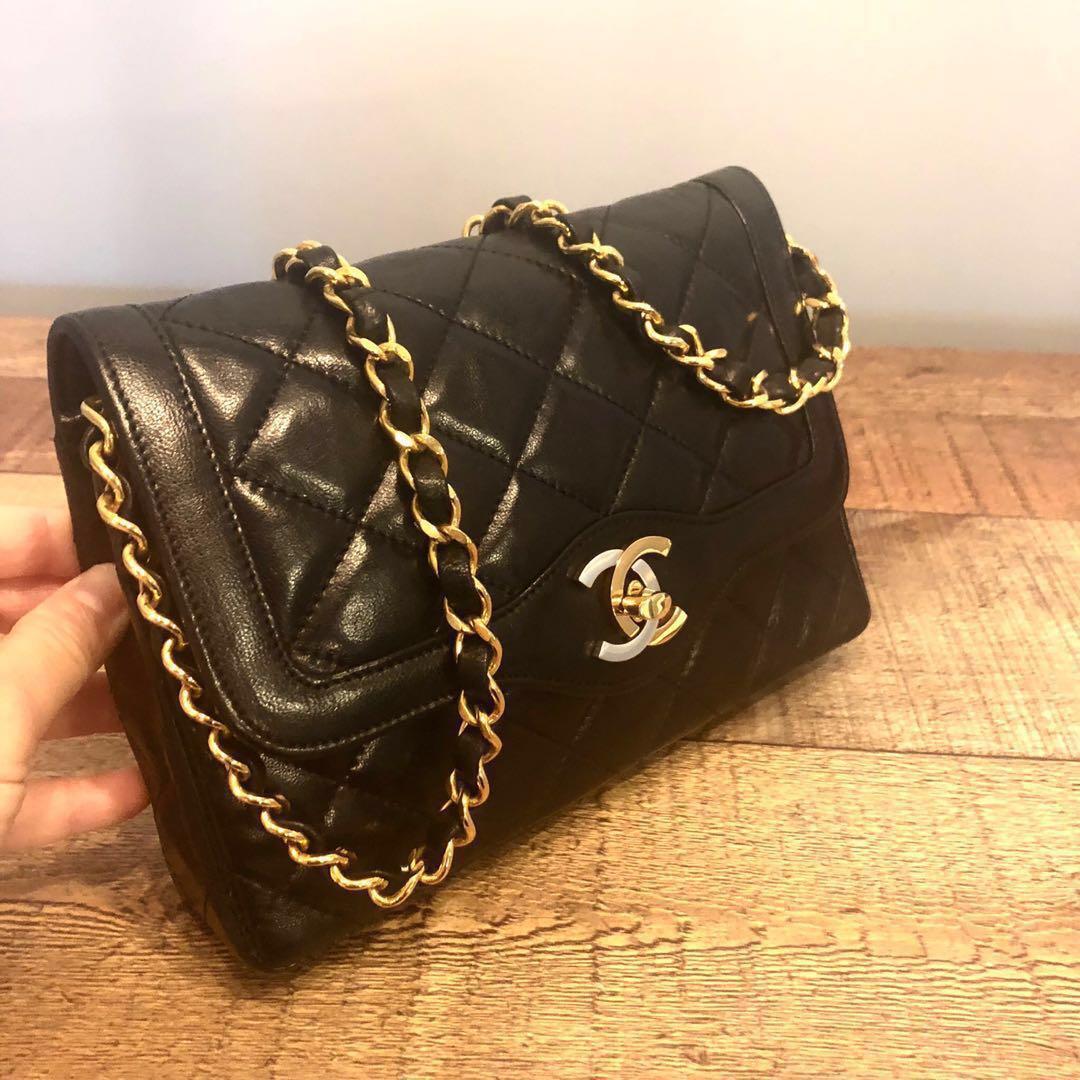 RESERVED Authentic Chanel Small Crossbody Rectangle Sling Bag, Luxury