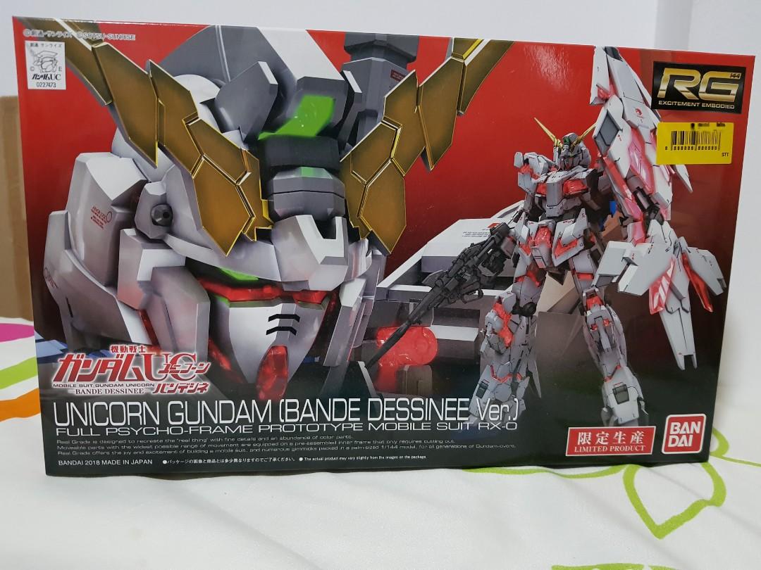 Rg Unicorn Gundam Bande Dessinee Ver Limited Edition Toys