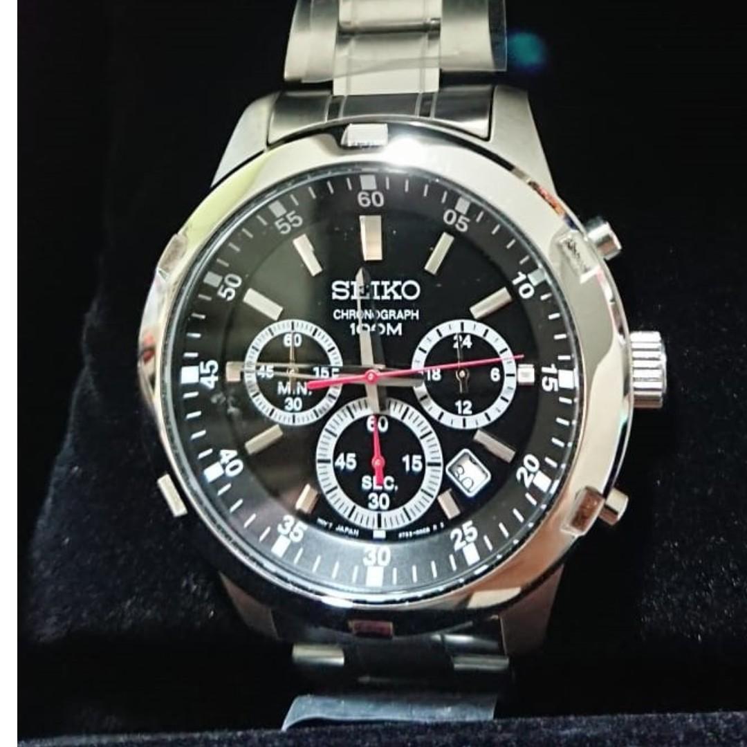 Seiko chronograph 100m quartz sale