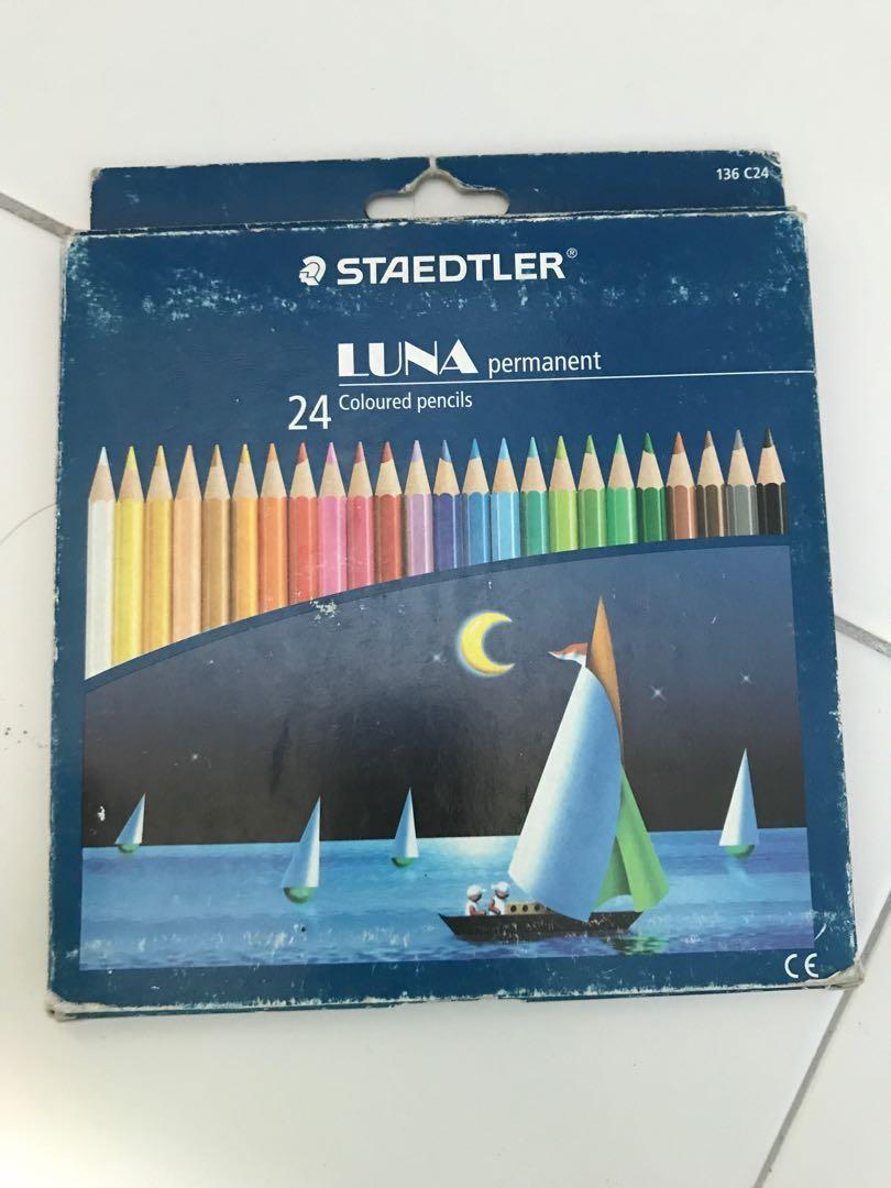 Staedtler Luna Permanent 24 Coloured Colour Pencils Design