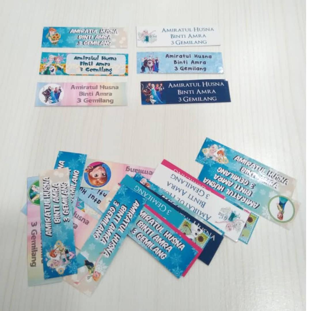 Sticker Nama Design Craft Handmade Goods Accessories On Carousell
