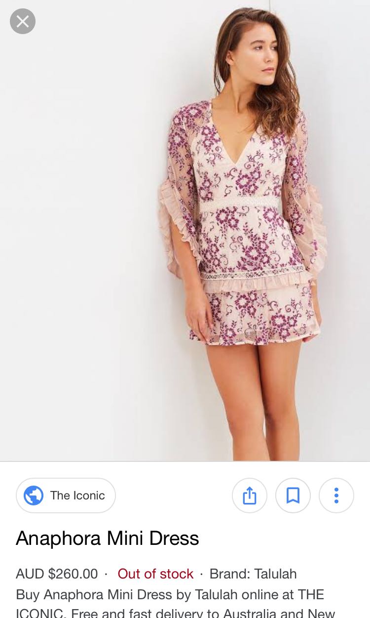 Talulah anaphora mini dress hot sale