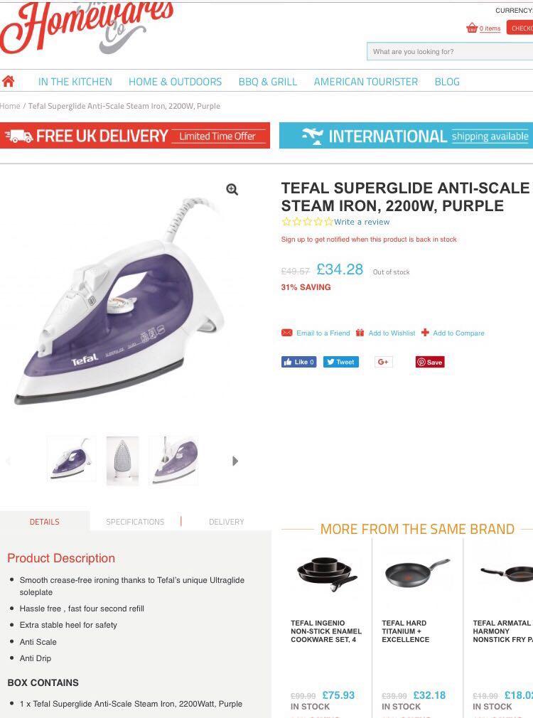 tefal superglide 3680