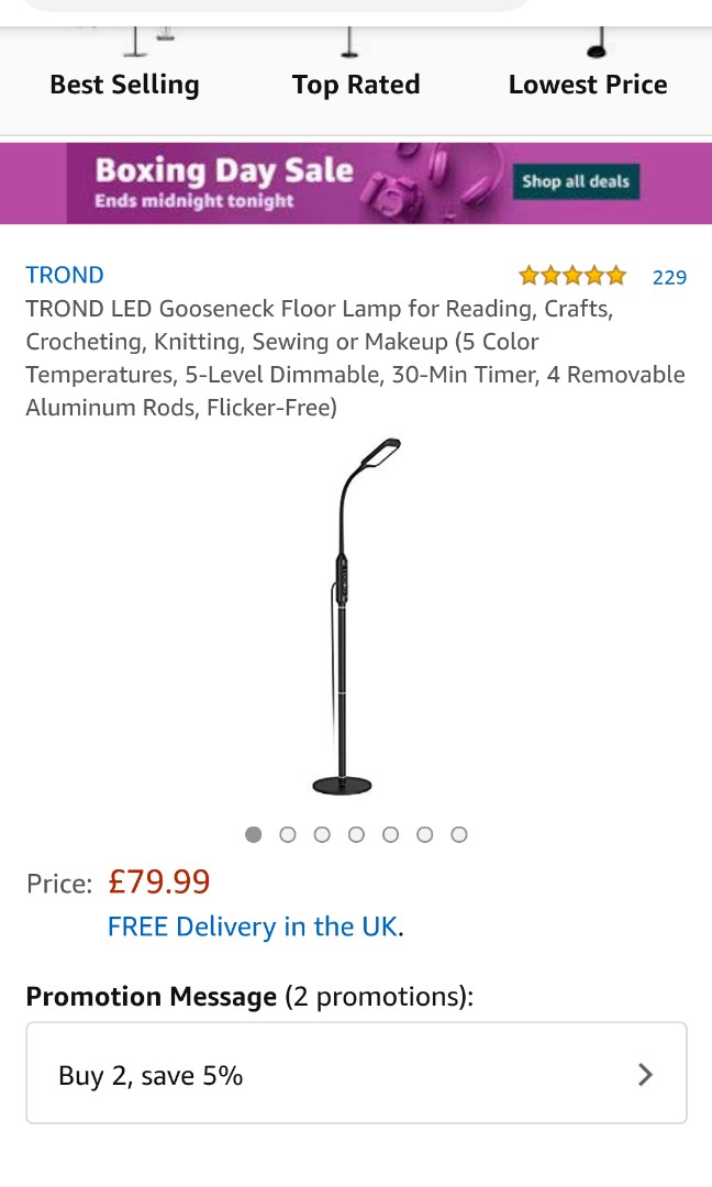 Trond Led Gooseneck Floor Lamp