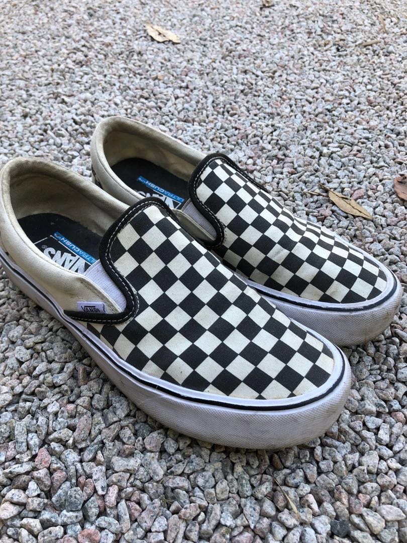 vans slip on checkerboard ultracush