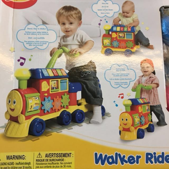 winfun walker ride on learning train