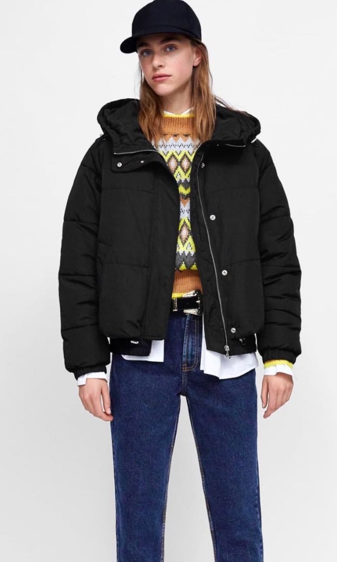 Zara trf puffer jacket online