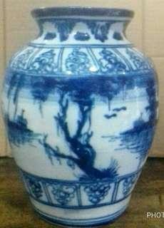 Guci/vase antik T.25cm dia.12cm