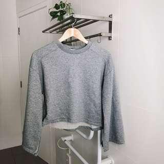 Glassons Grey Slit Batwing Top