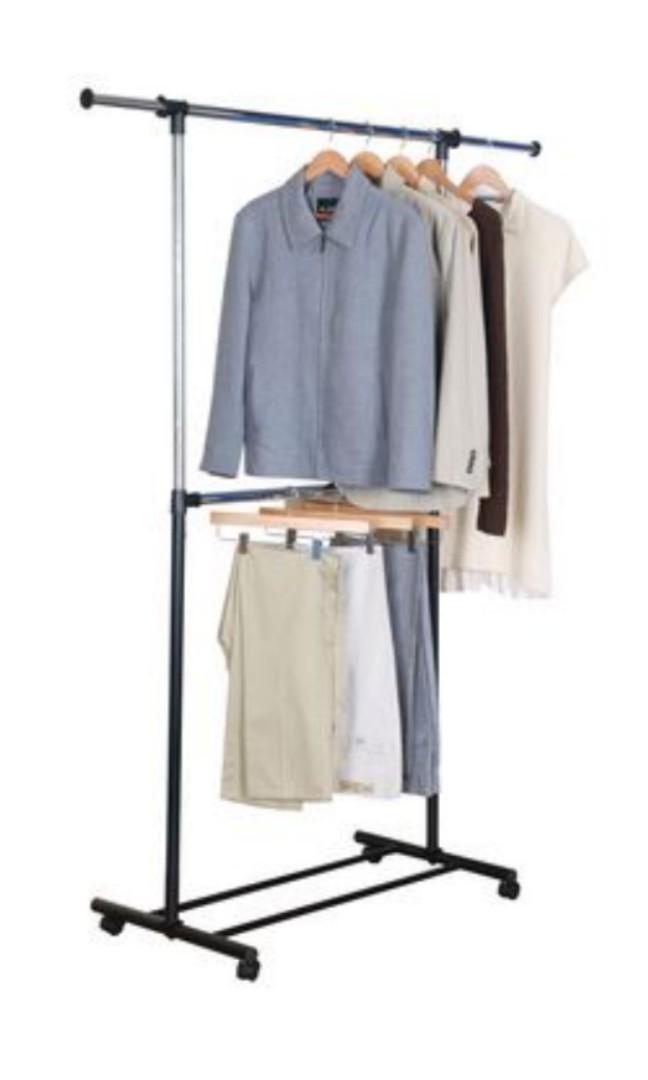 2 Layer Clothing Rack Furniture Shelves Drawers On Carousell
