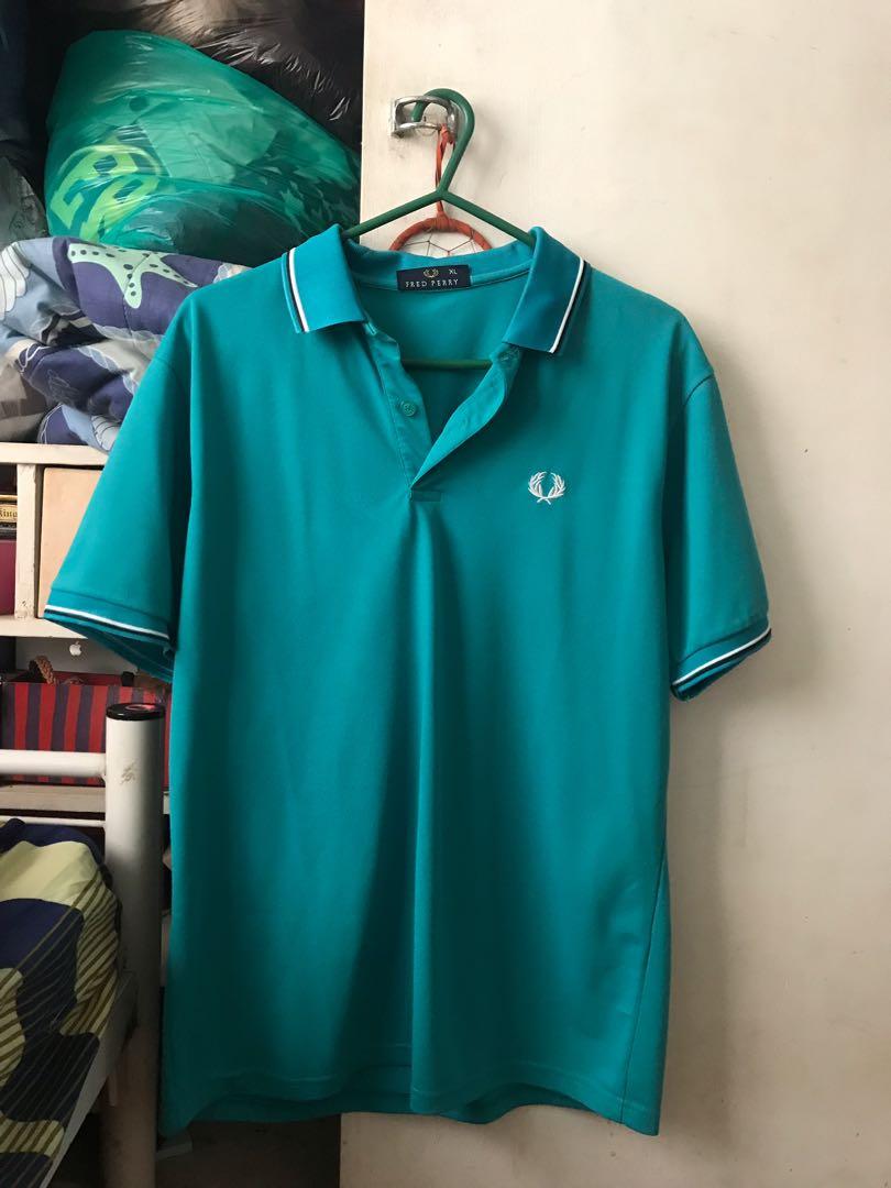💯 AUTHENTIC!! Fred Perry polo shirt (Teal) -Size XL- (Category: Shirts) located in Manila. Submitted by daimonamidesu (Listing ID 206646548, Image 2). Description: Selling authentic and preloved Fred Perry polo shirt in Teal. Still in Good Condition, used twice only. Got this from the USA as pasalubong from balikbayan box. Bought this for $67 (PHP 3500 this time) RFS: hindi ko ganun katrip yung color, need more funds and mej masikip na sya :( #f