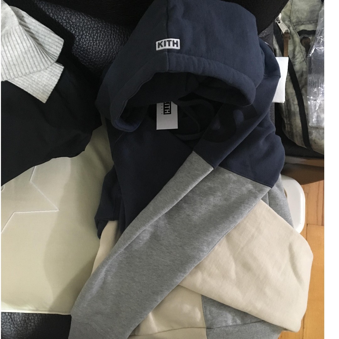 Kith tri block on sale hoodie