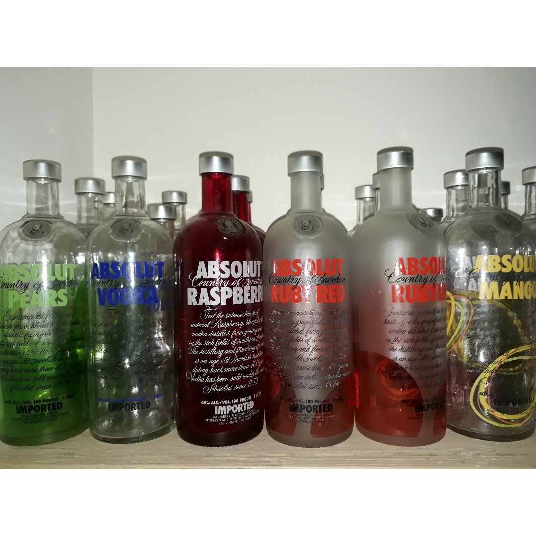 Absolut Vodka Bottles (1L), Beauty & Personal Care, Hands & Nails on ...