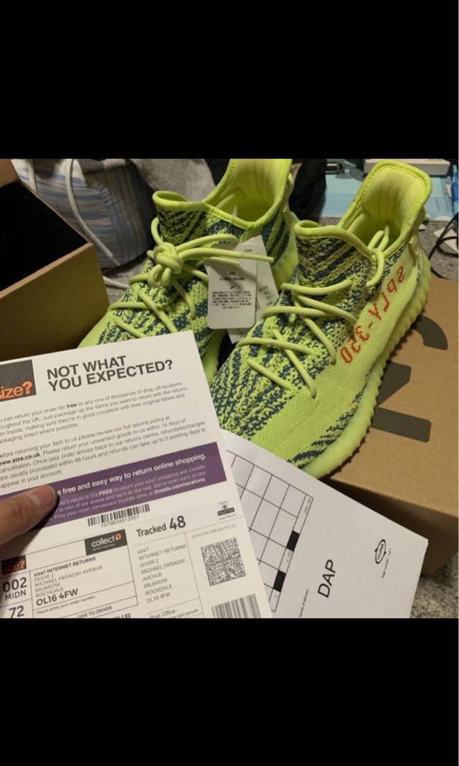 Adidas Yeezy Boost 350 v2 Semi frozen yellow US10 uk9.5 Men s
