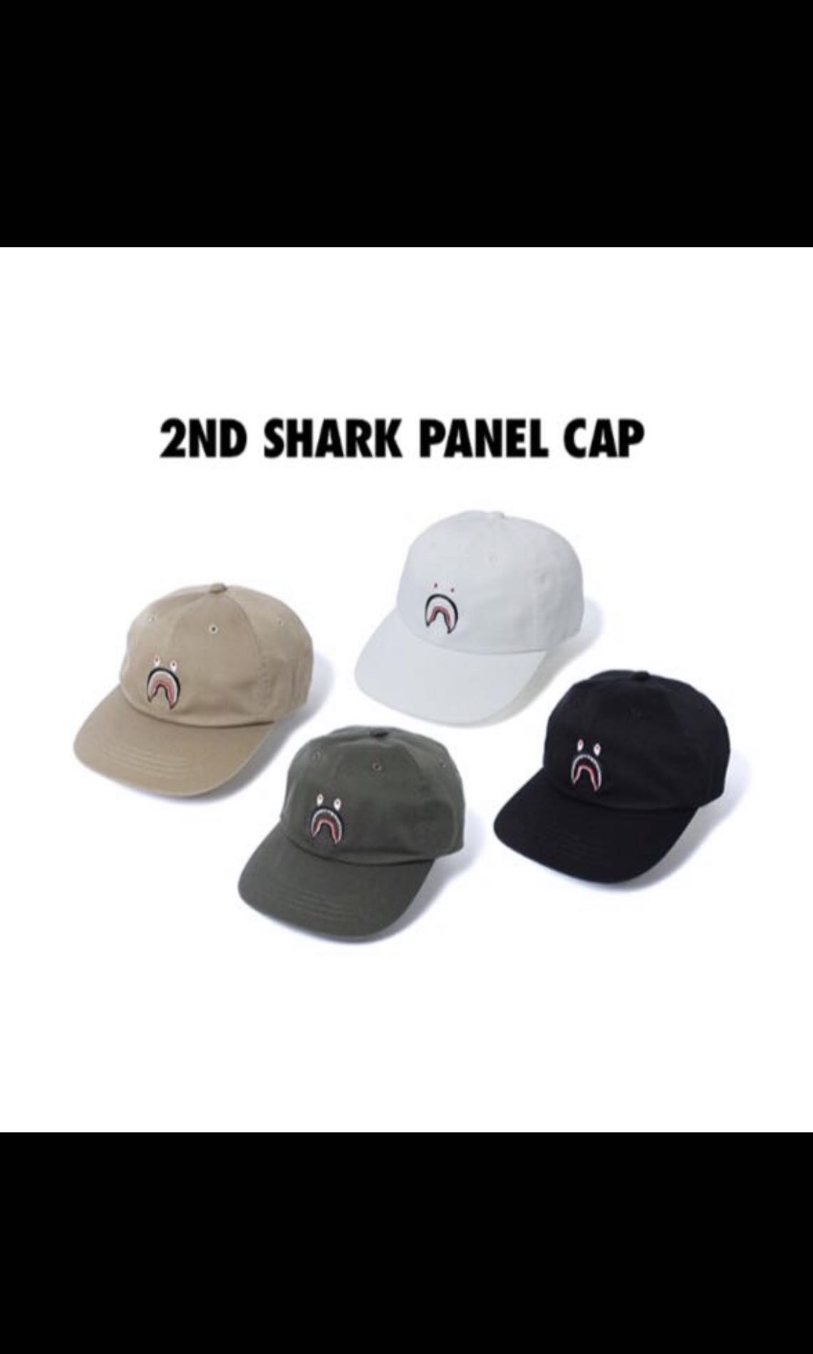 bape shark panel cap