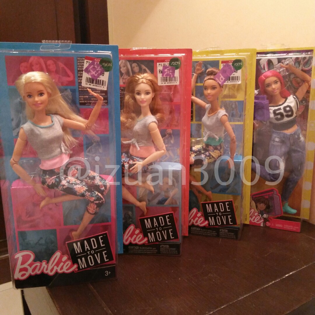 MTM Barbie Made To Move dolls, Hobbies & Toys, Toys & Games on Carousell