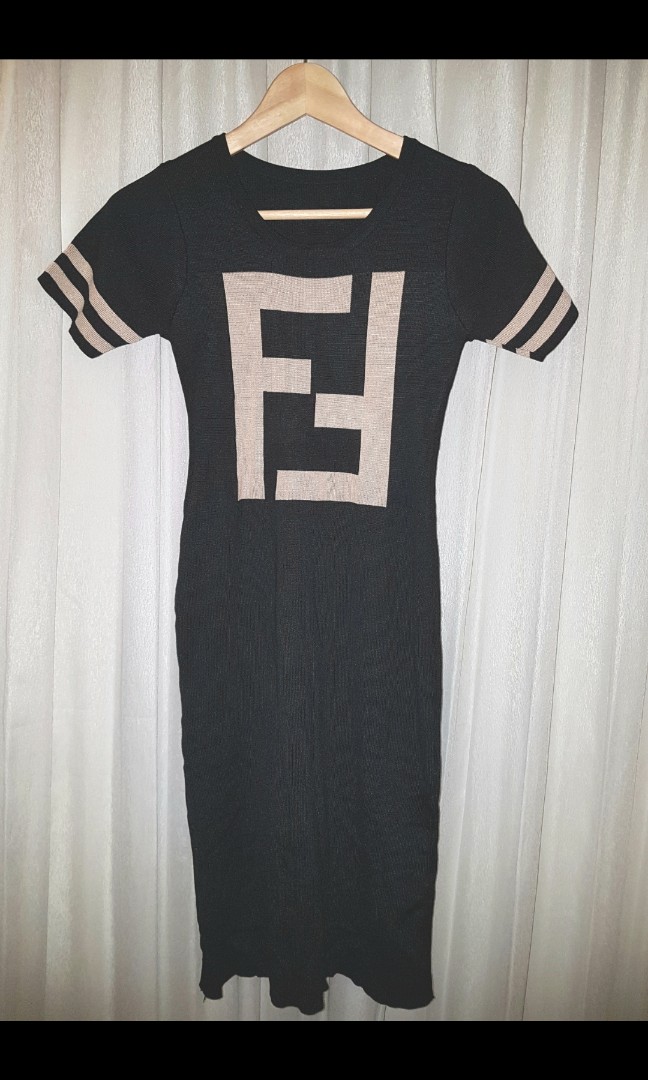 Bn Big Letter F Bodycon Dress Women S Fashion Clothes Dresses