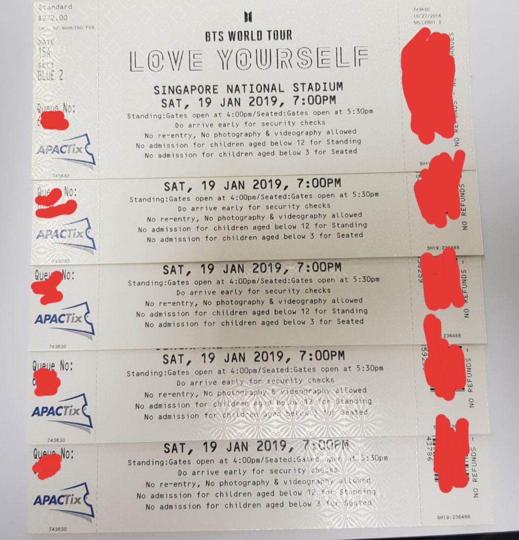 Bts Concert Tickets 2019 Luv Kpop