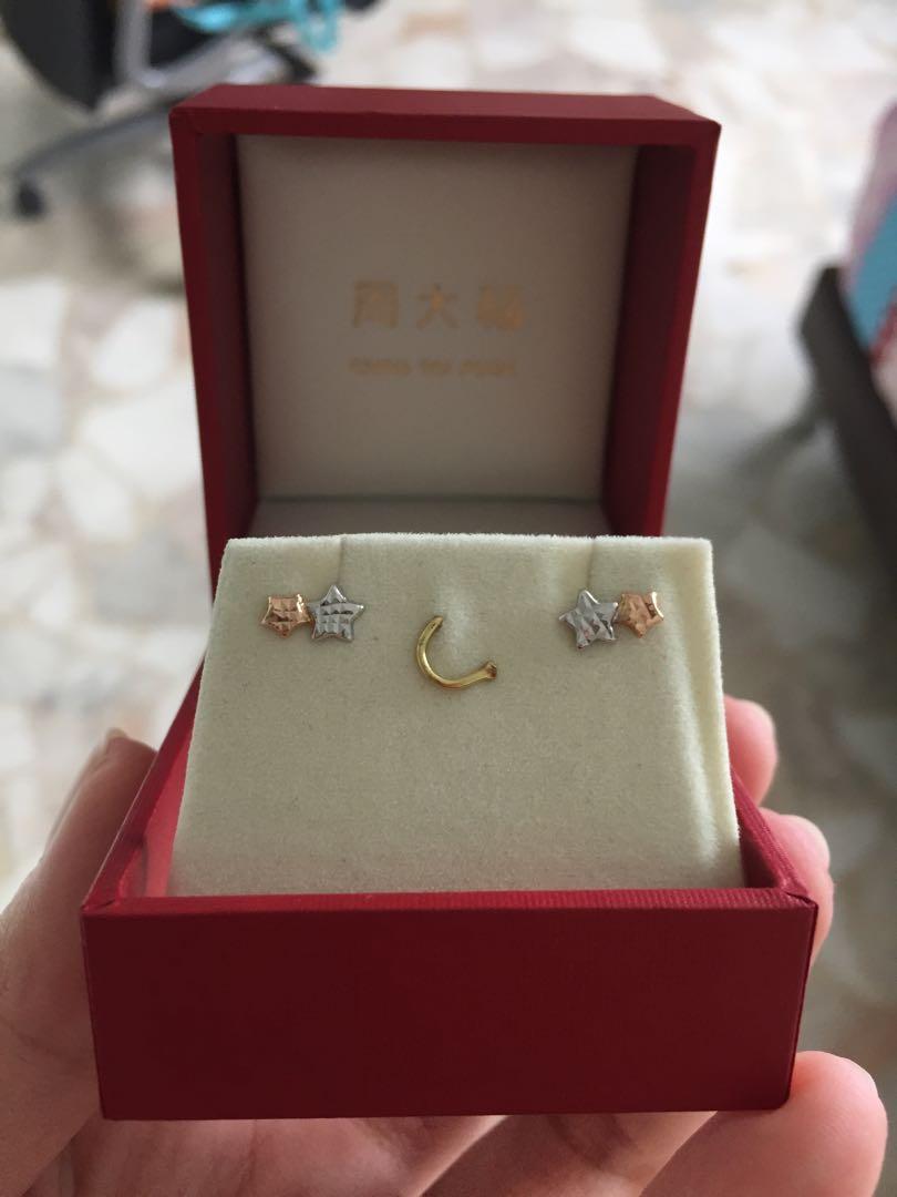 Chow tai clearance fook earrings