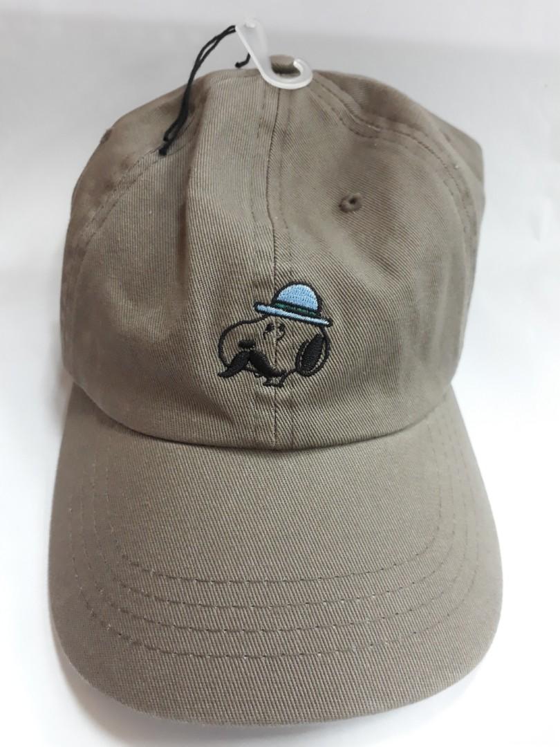 Cute Brown Moustache Snoopy Peanuts Baseball Cap, Women's Fashion