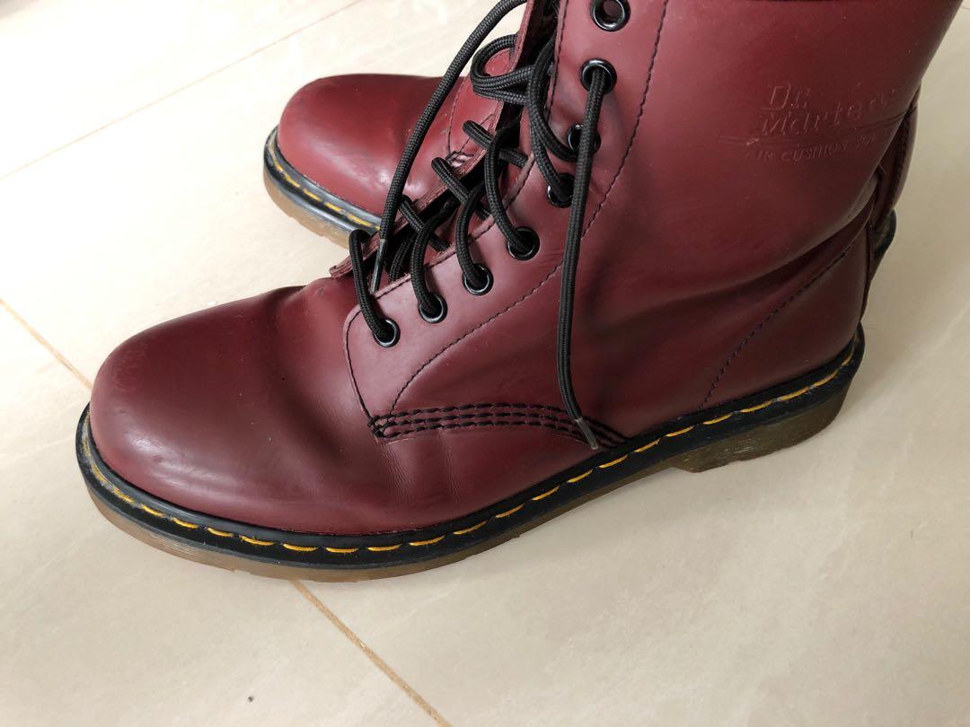 dr martens airwair cherry red