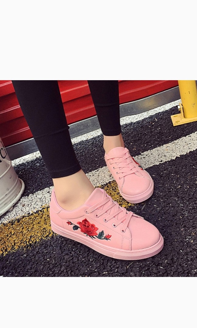 pink gucci slip ons