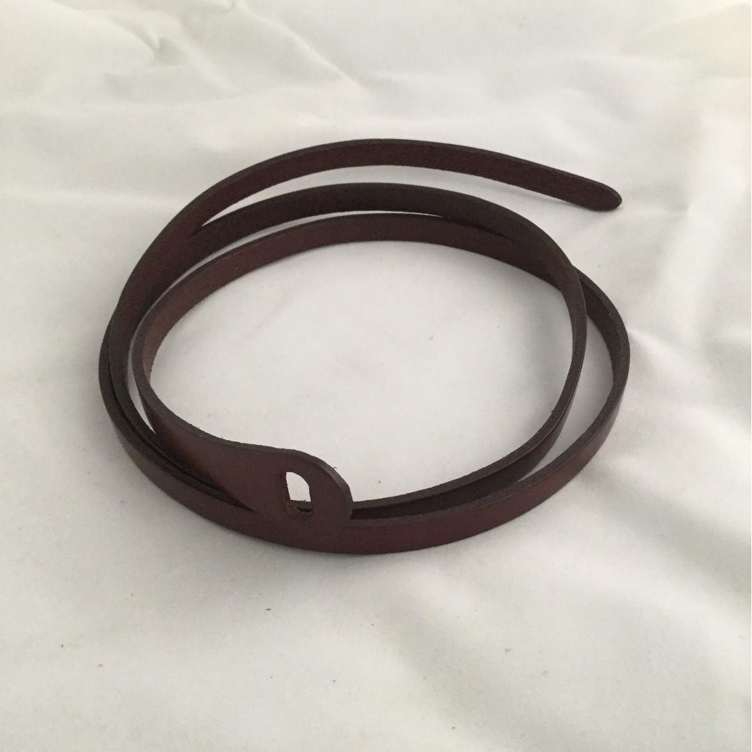 Fashion Ladies Skinny Buckle less Waist Belt Thin PU Leather Narrow Waistband Women s Fashion Watches Accessories Belts on Carousell