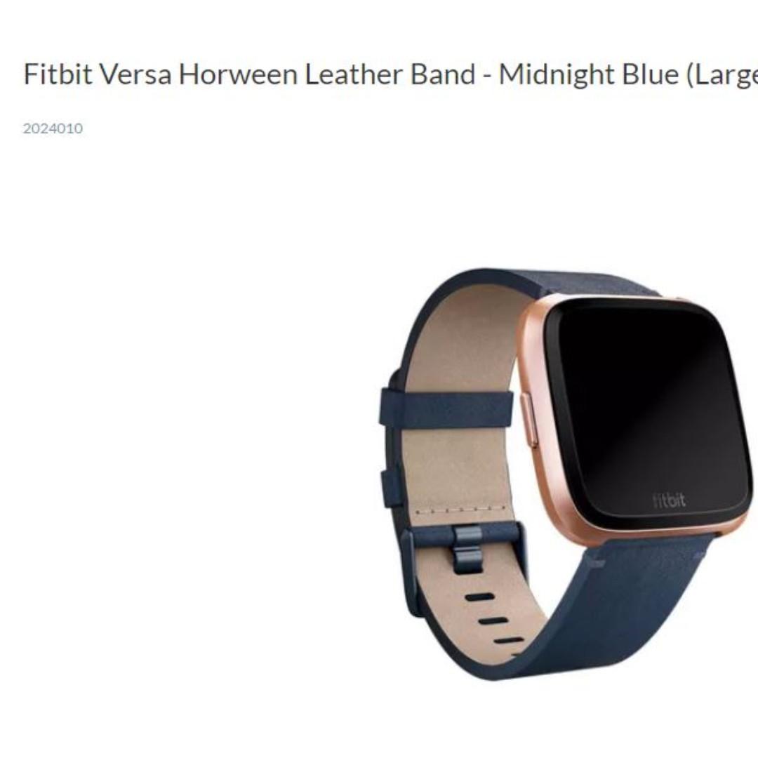 Fitbit versa horween leather band online