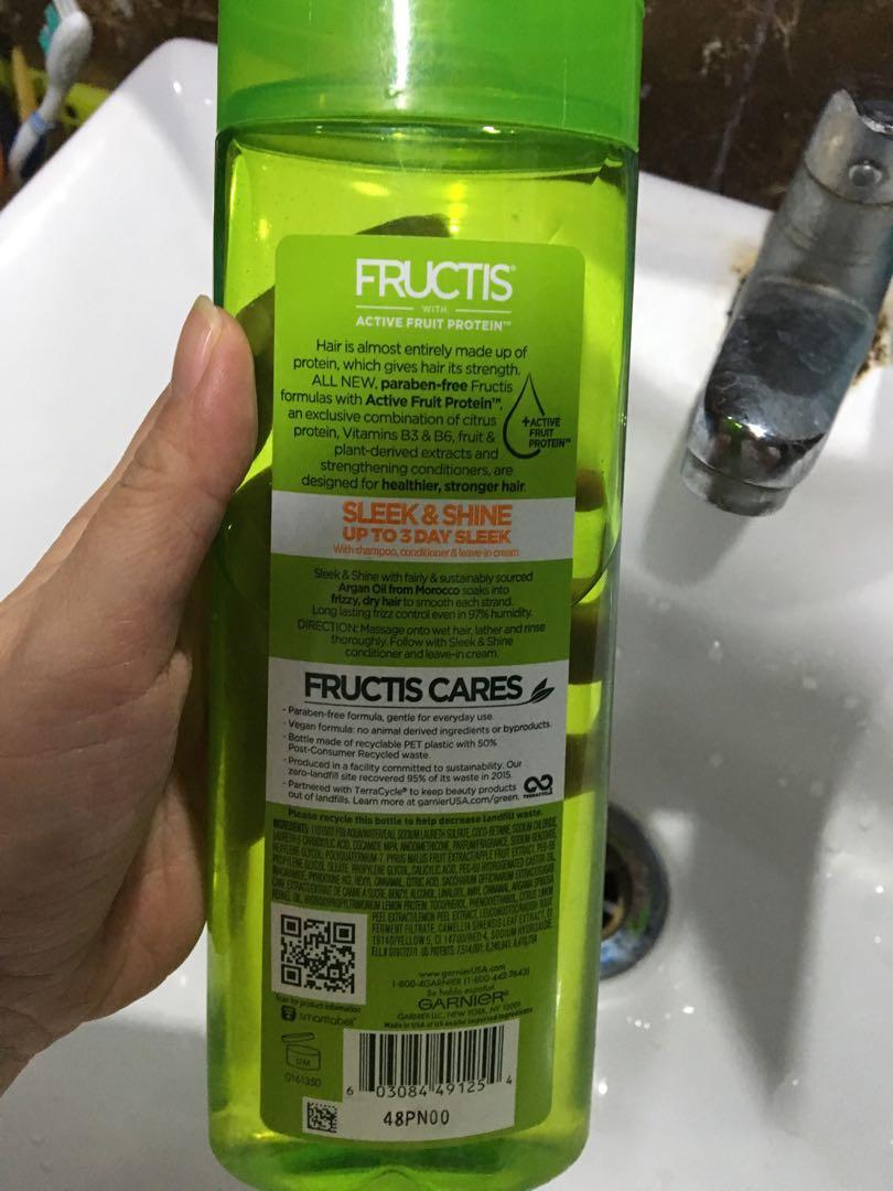 Garnier Frucits Sleek And Shine Shampoo Kesehatan Kecantikan Perawatan Rambut Di Carousell