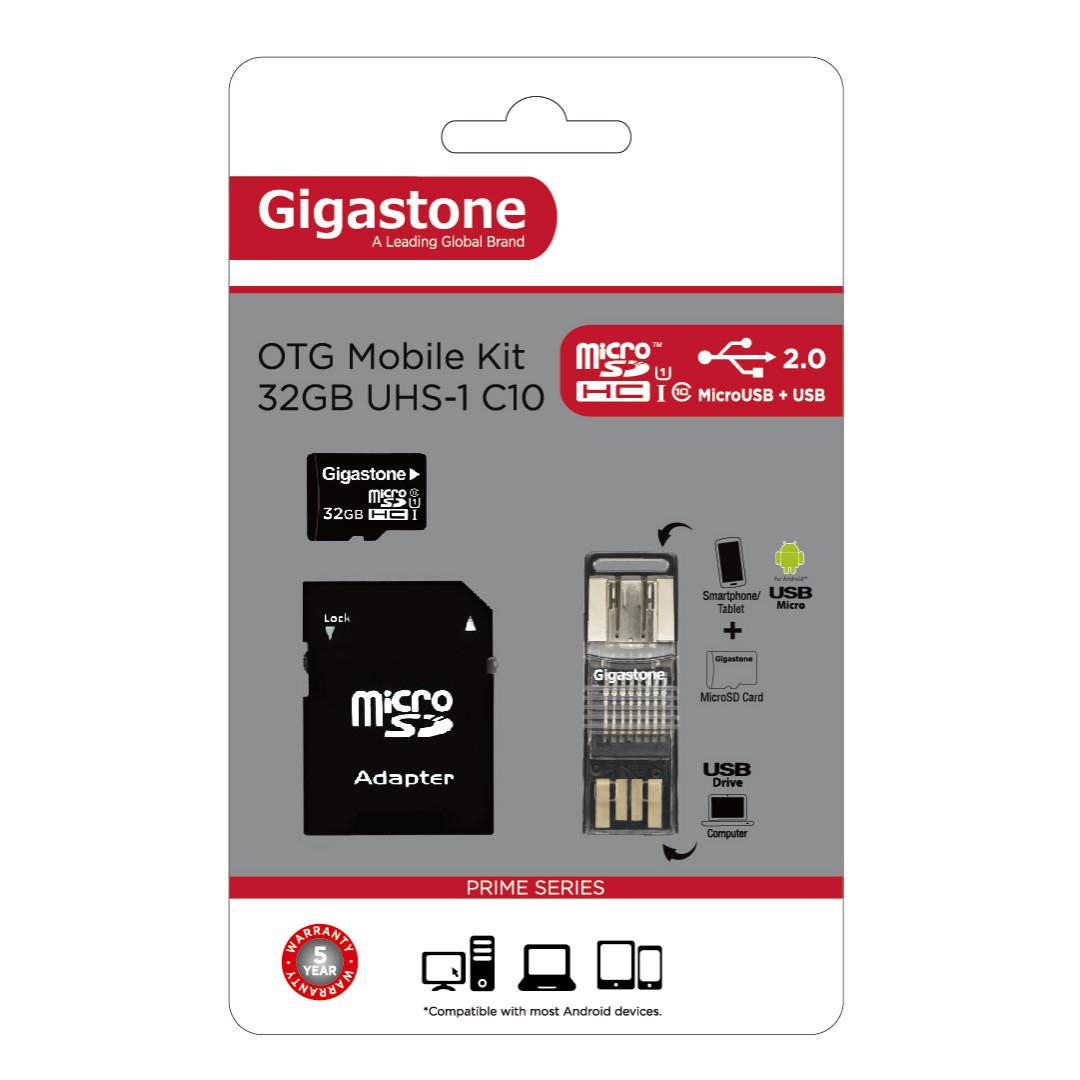 Gigastone Micro Sd Card W Adapter Otg Free Normail Mail Electronics Others On Carousell