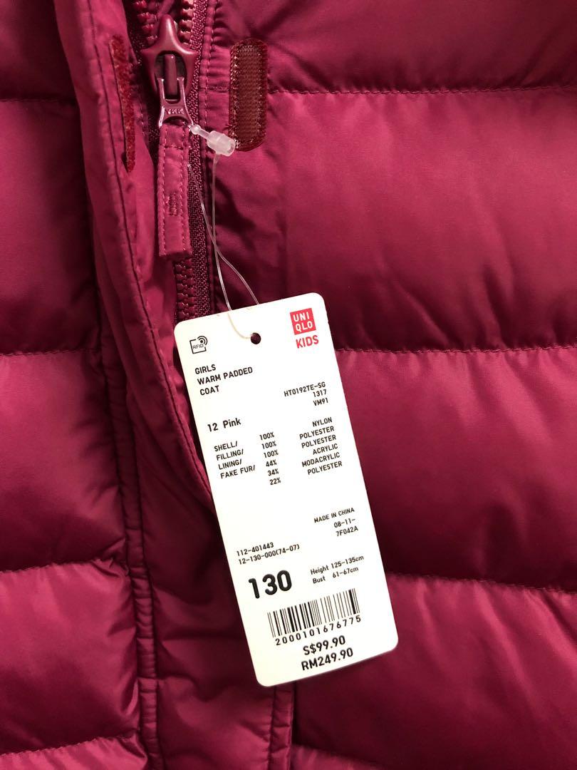 Girls warm clearance padded coat
