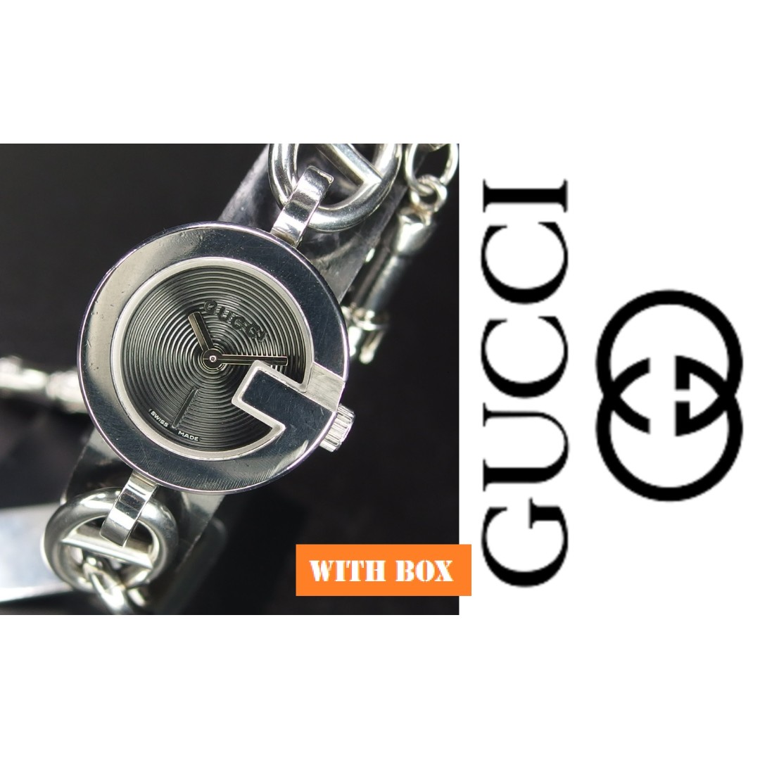 GUCCI 107 SERIES LADIES CHARM BRACELET WATCH WITH BOX Women s