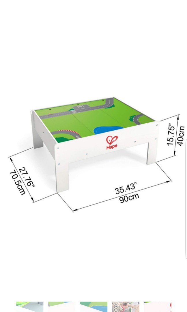 hape railway play table