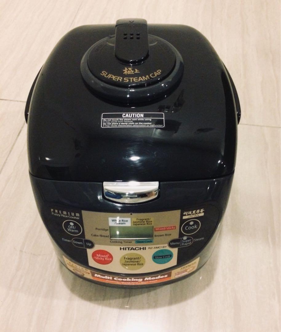 Hitachi Fuzzy Rice Cooker 1.8L RZXMC18Y, TV & Home Appliances
