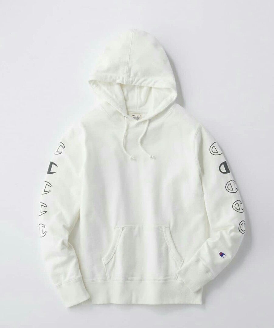 Champion hoodie side logo Clearance