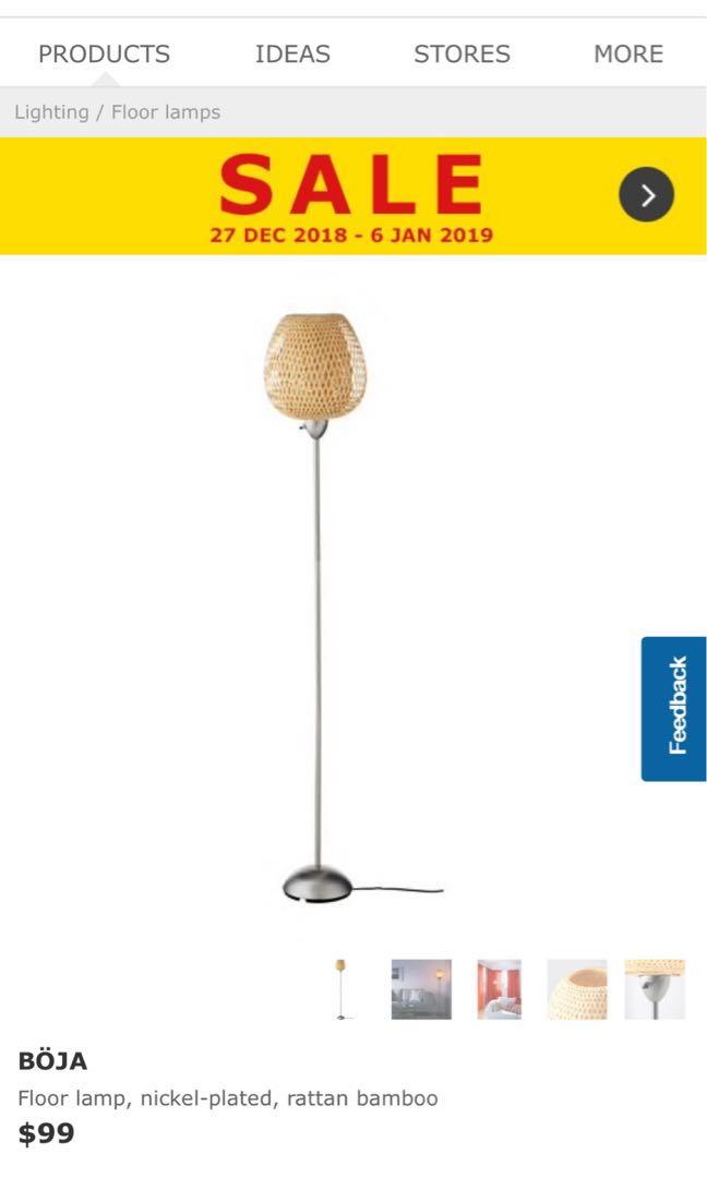 IKEA Boja floor lamp, Furniture & Home Living, Home Decor, Other Home