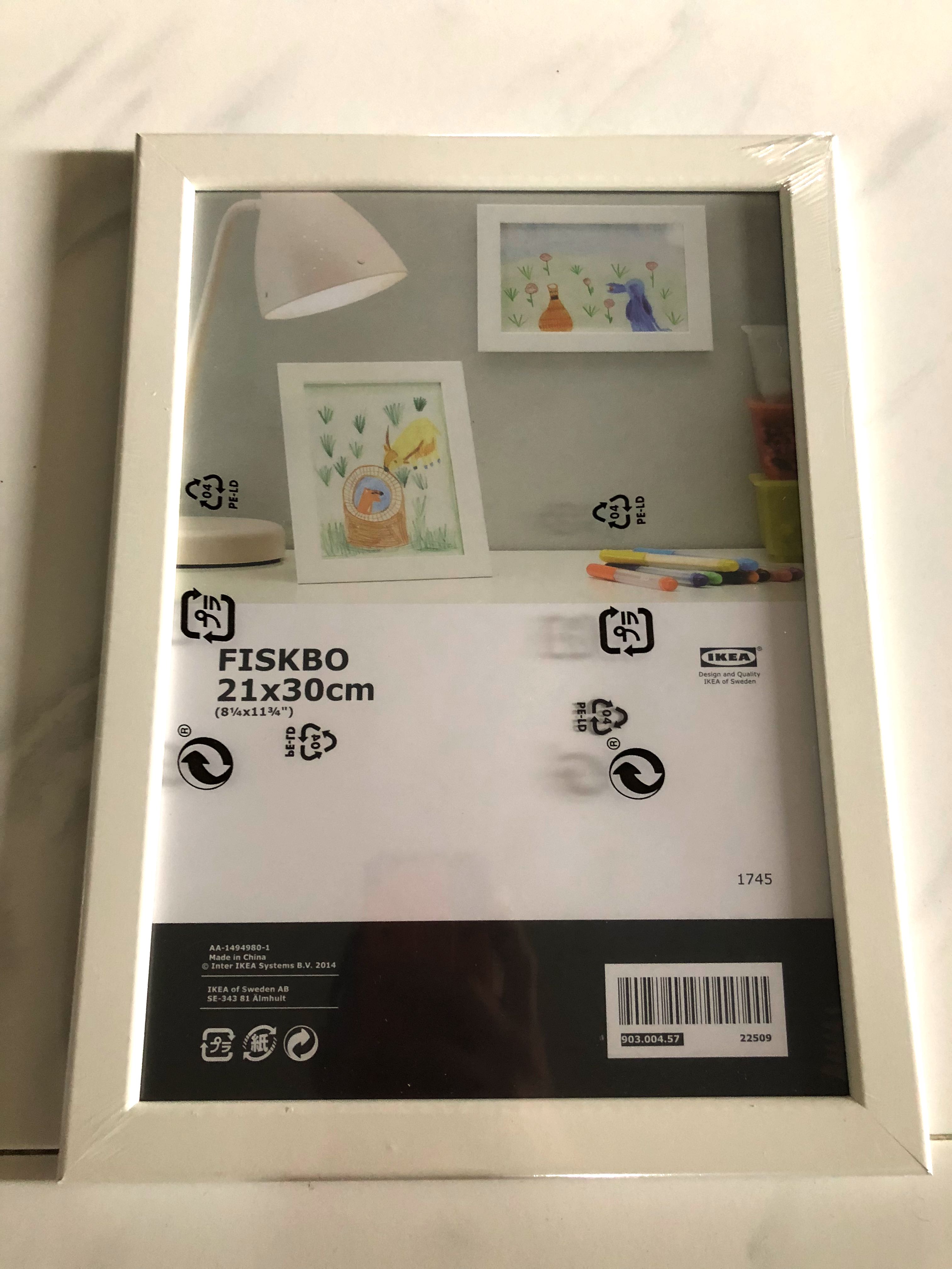 Ikea White Photo Frame Fiskbo 21x30cm 13 Pieces Everything Else On Carousell
