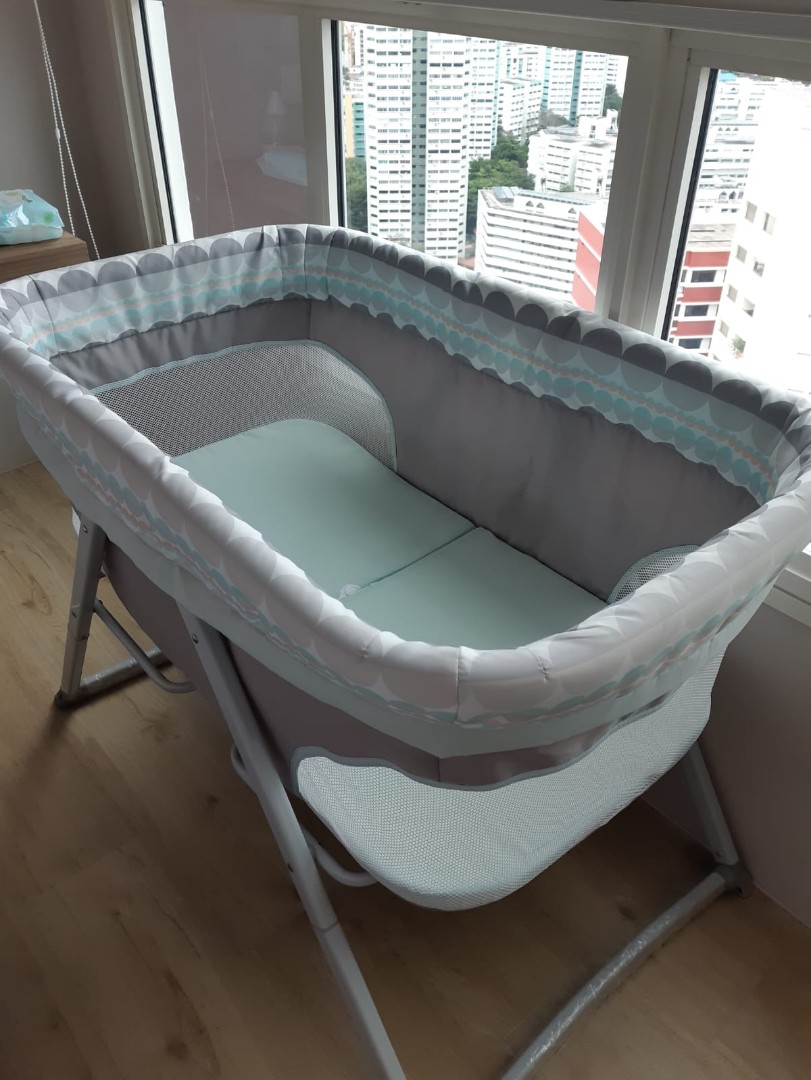 ingenuity foldaway rocking bassinet juniper