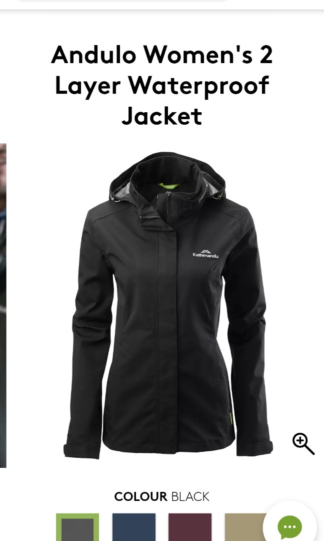 Andulo women's 2 hot sale layer waterproof jacket