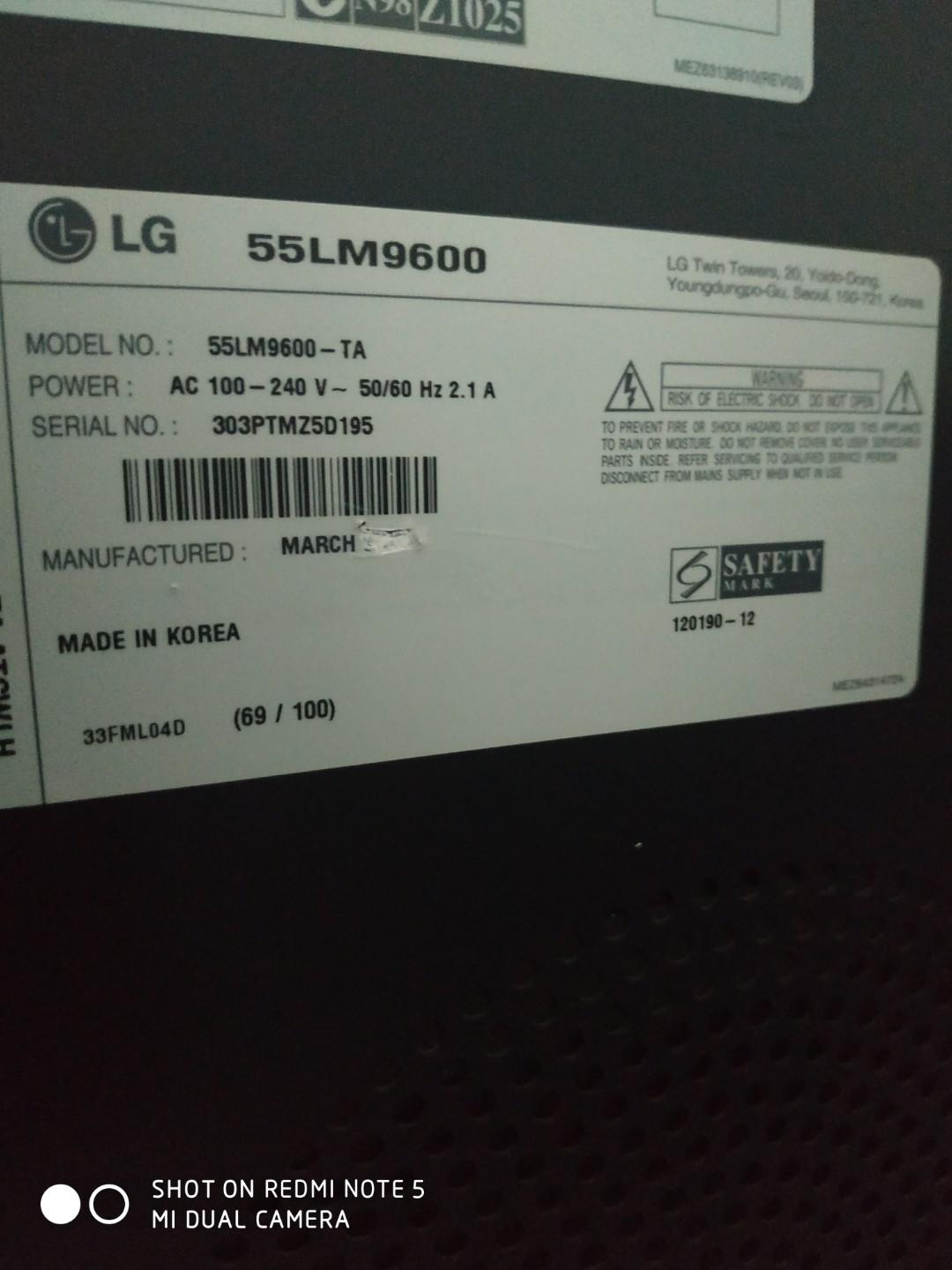 Lg Smart Tv With 3d Home Appliances Tvs Entertainment Systems