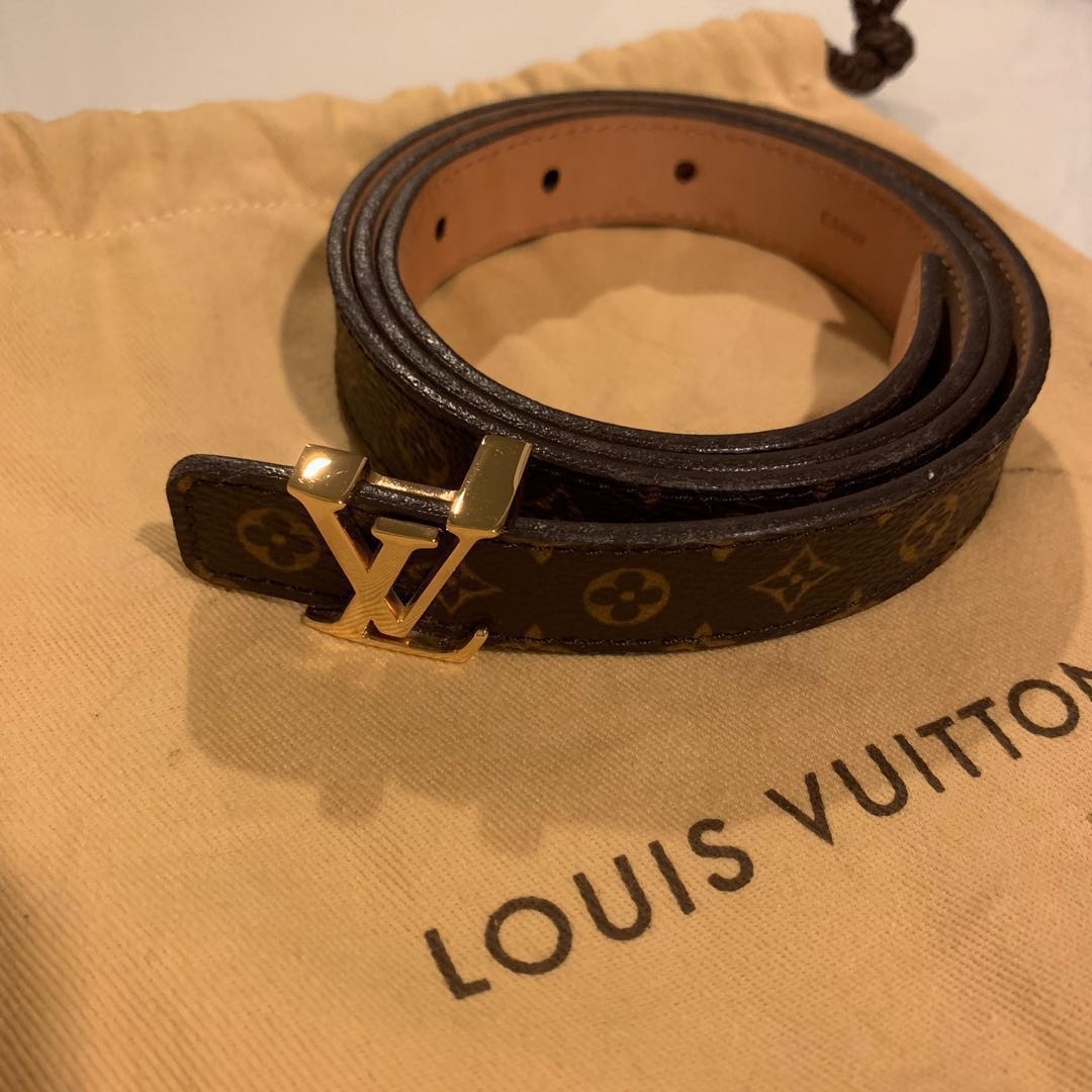 Louis Vuitton LV Iconic 20mm Reversible Belt Brown + Cowhide. Size 80 cm