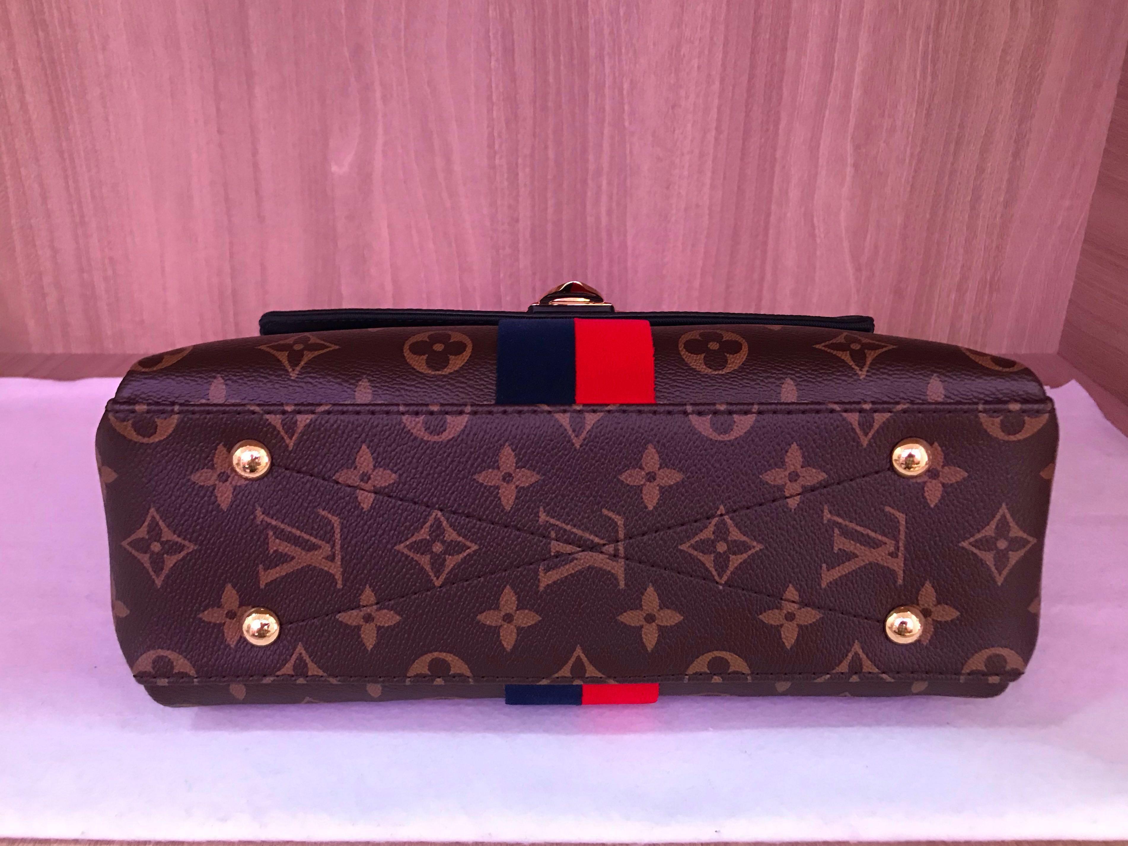 Louis Vuitton Monogram Georges mm Marine Cherry