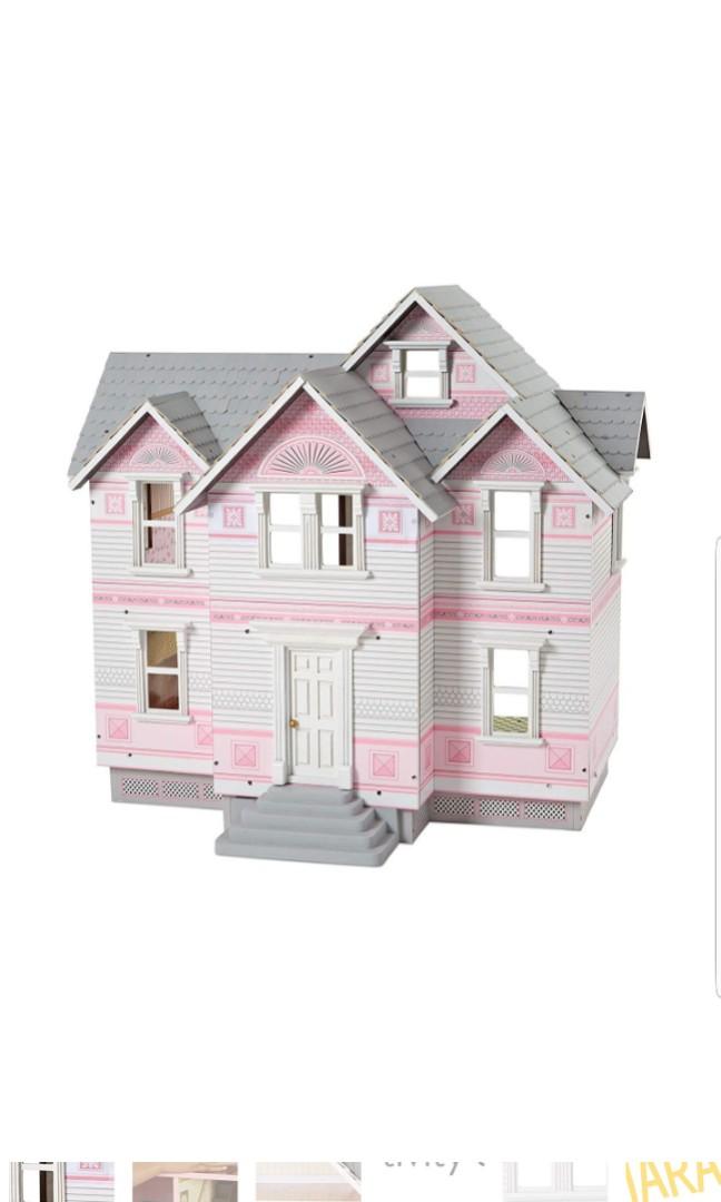 classic wooden dollhouse