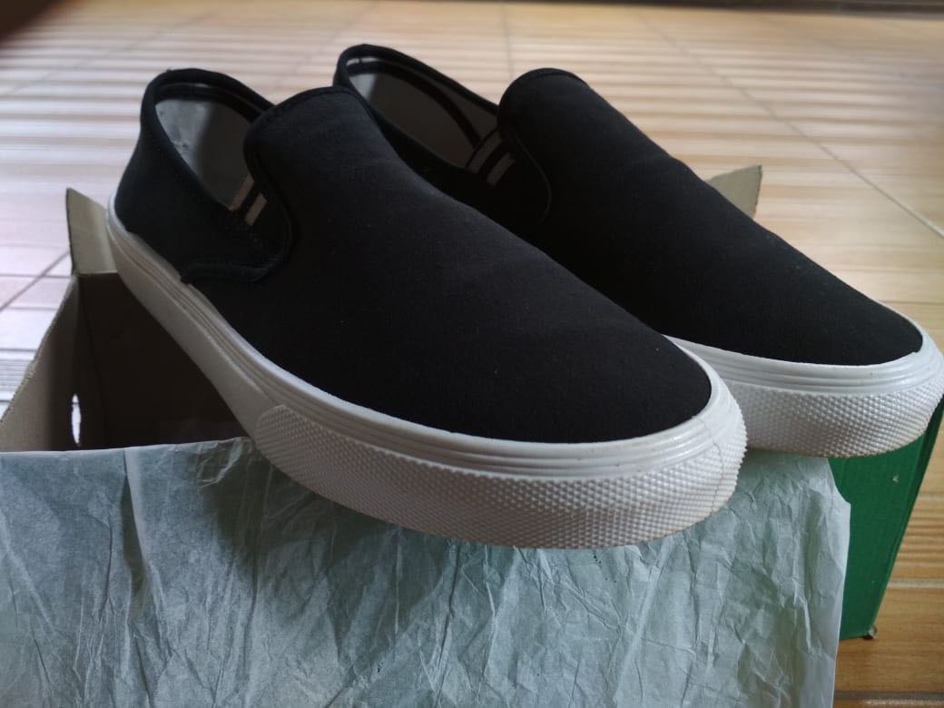 North Star Slip on Black, Fesyen Pria