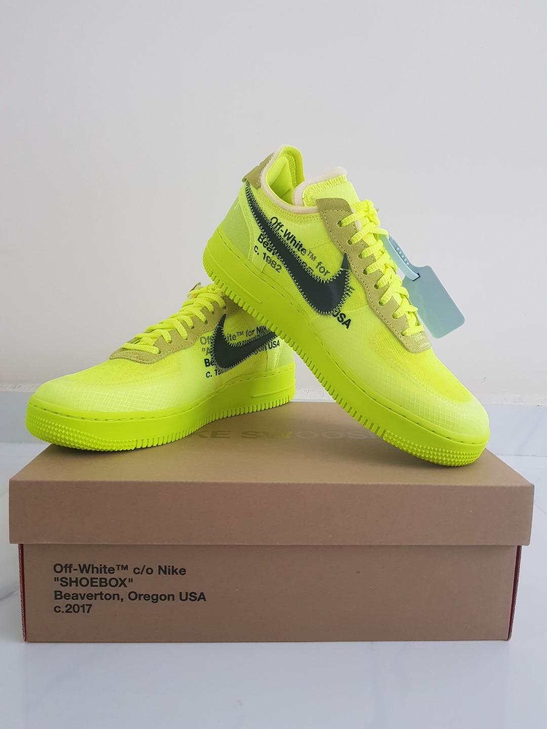 off white air force 1 volt raffle