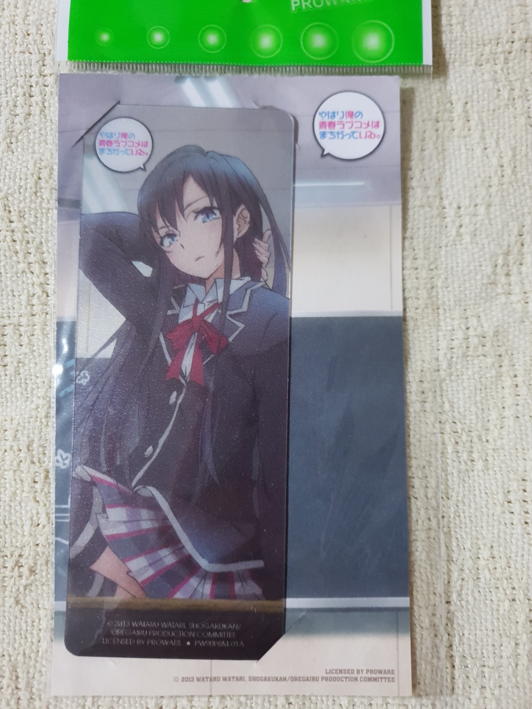 Oregairu Anime Bookmark Hobbies Toys Memorabilia Collectibles Fan Merchandise On Carousell