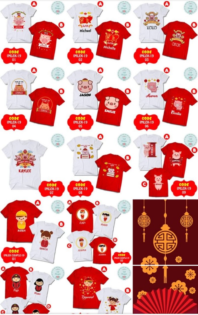 Chinese new year 2019 clothes on sale